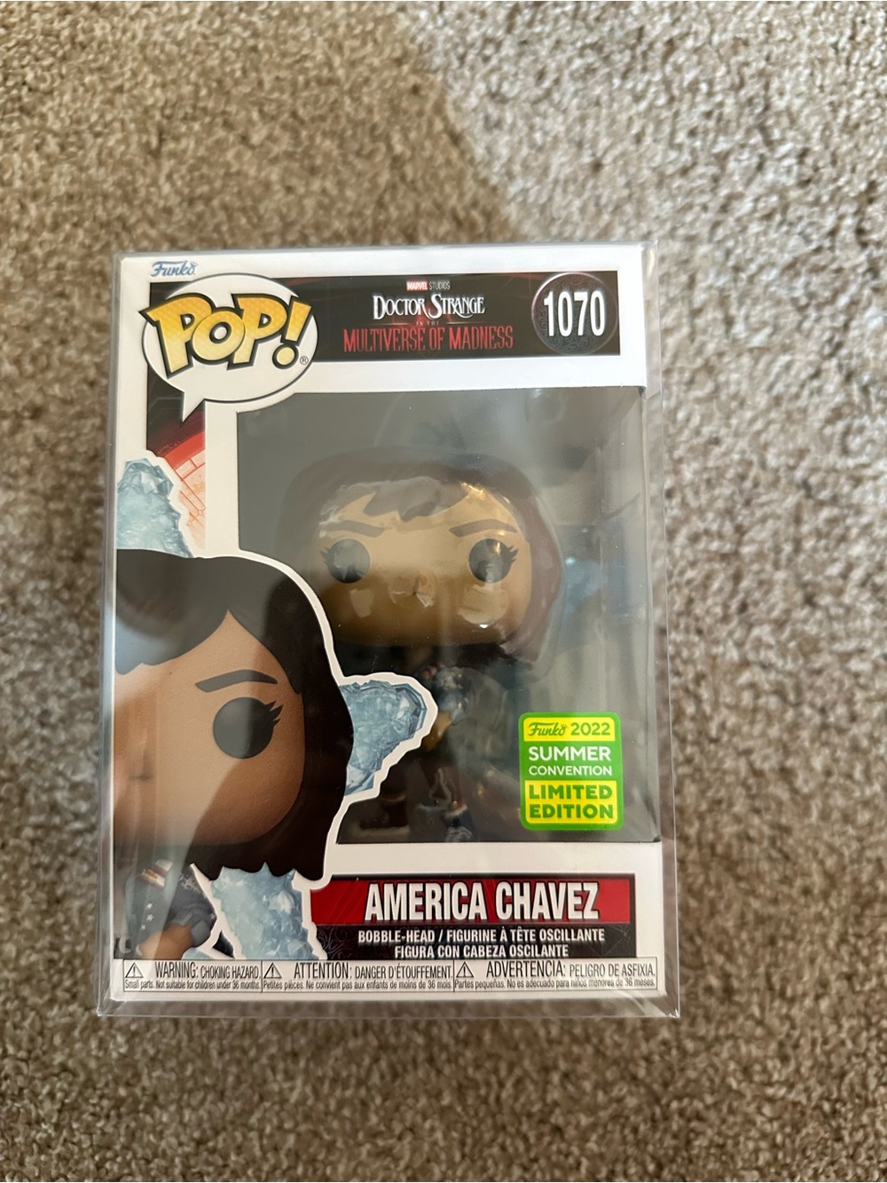 Funko Pop! America Chavez Figure - Black & Blue
